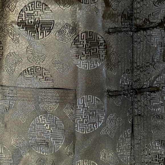 Authentic Black Male Jacket and Pants from China. PERFECT CONDITION! Halloween! - Picture 2 of 5